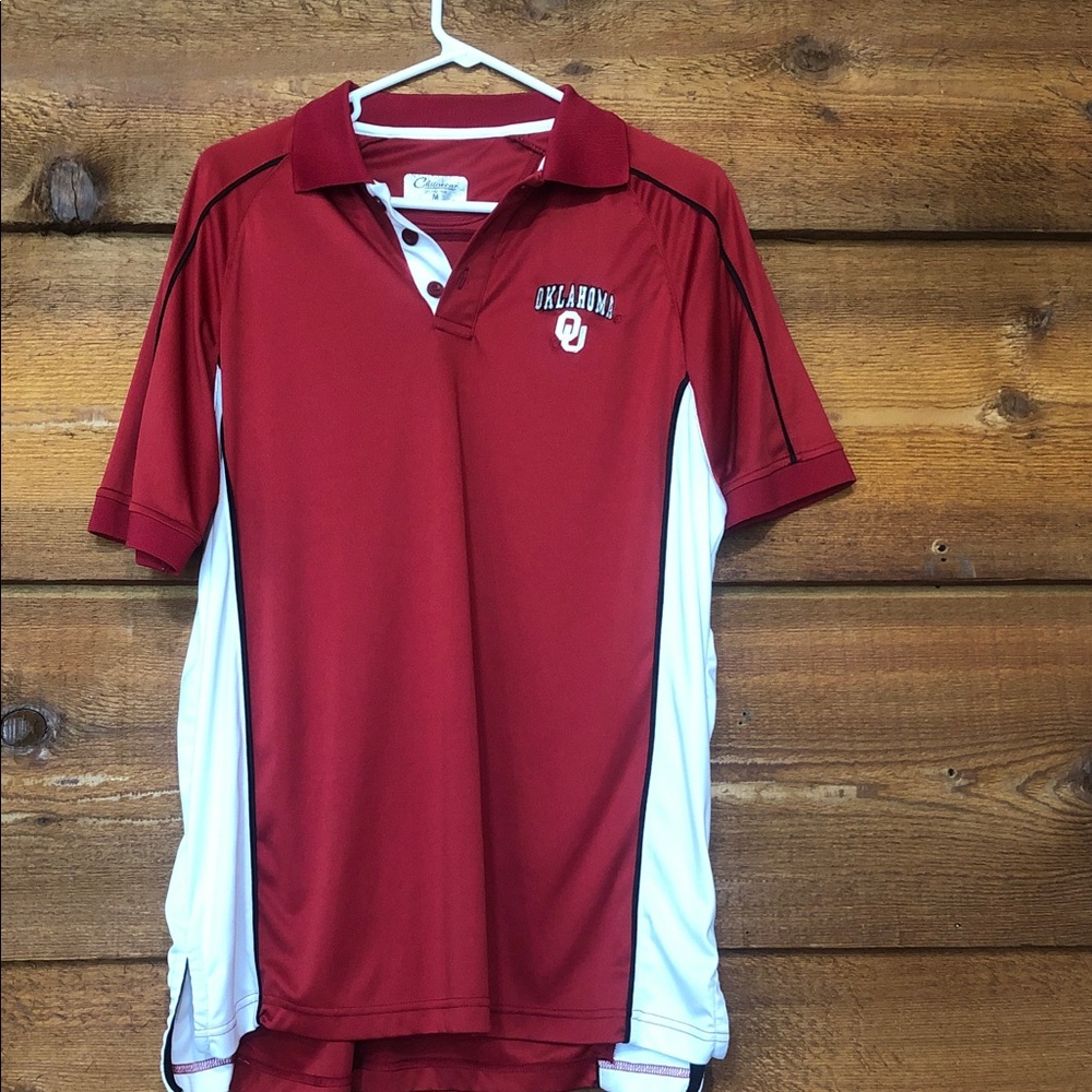 Oklahoma Red and White Polo Shirt